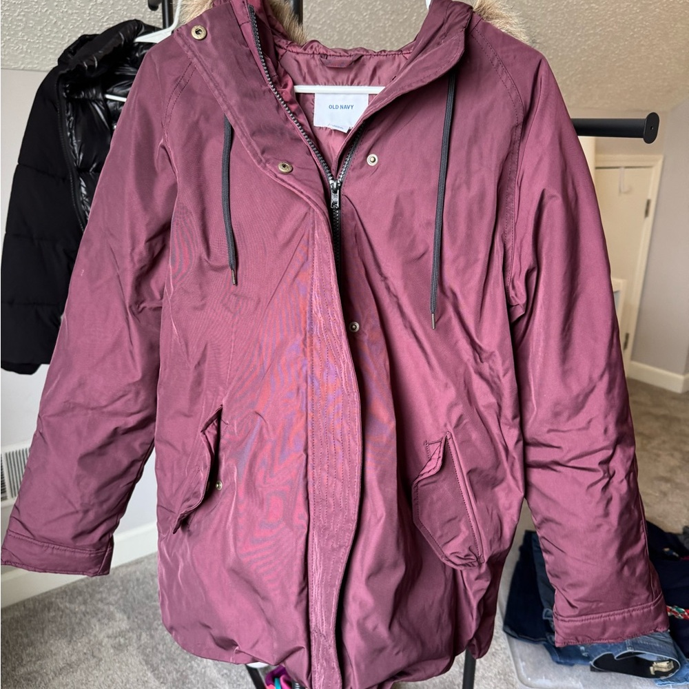 Old Navy Women's Plum Utility Jacket